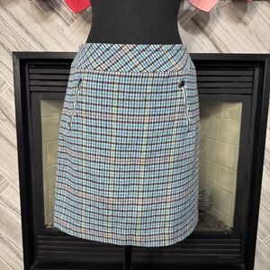 Talbots Petite‎ Houndstooth Mini Skirt 2 Petite